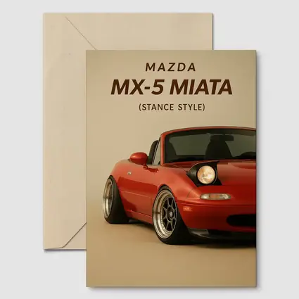 Mazda MX-5 Miata Stance Style Red