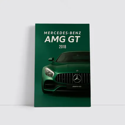Mercedes Benz AMG GT Green Front View
