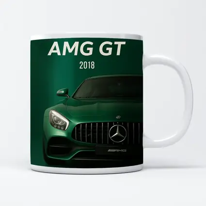 Mercedes Benz AMG GT Green Front View