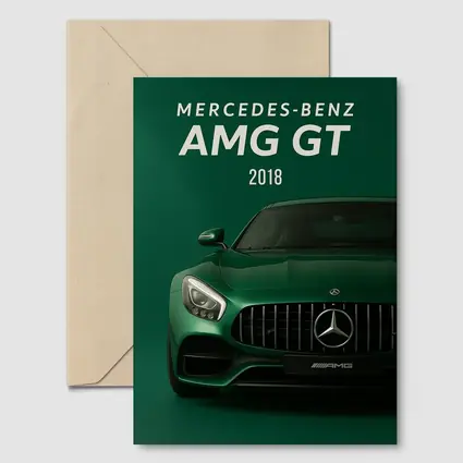 Mercedes Benz AMG GT Green Front View