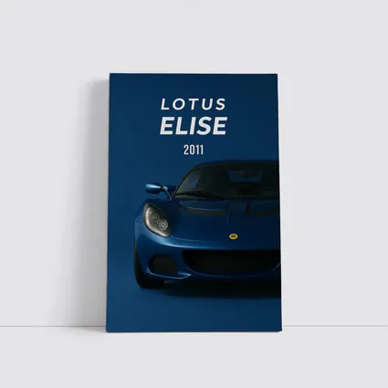 Lotus Elise 2011 Blue Studio Art