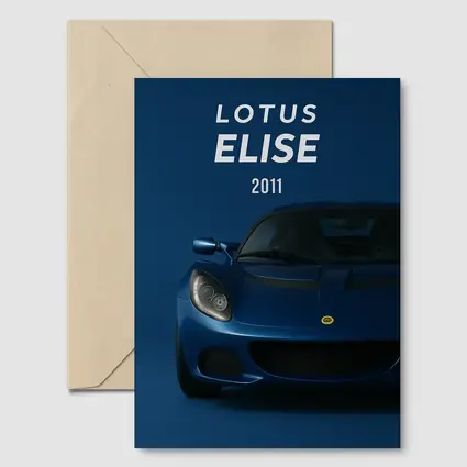 Lotus Elise 2011 Blue Studio Art