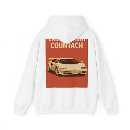 Lamborghini Countach Classic Red Retro Art