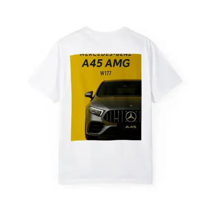 Mercedes Benz A45 AMG Yellow Background