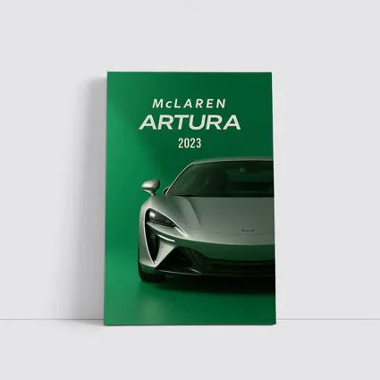 McLaren Artura 2023 Green Supercar Front View