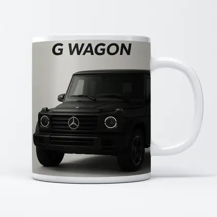 Mercedes G Wagon Black Minimal Gray Background