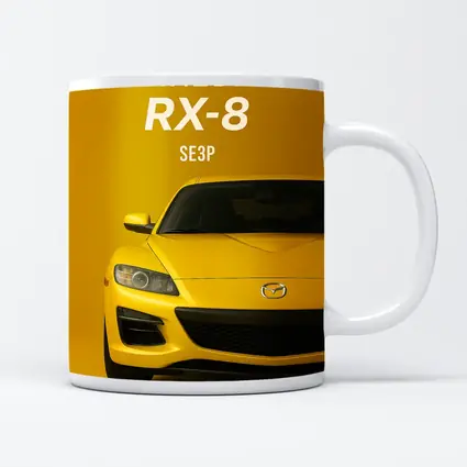 Mazda RX-8 SE3P Yellow Sport Car Art