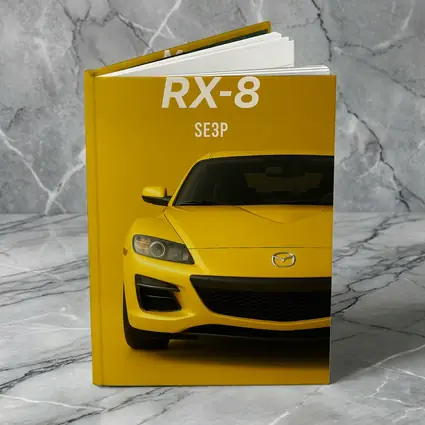 Mazda RX-8 SE3P Yellow Sport Car Art