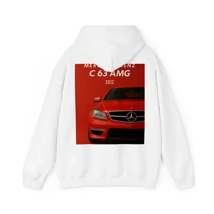 Mercedes Benz C63 AMG Red Background Art