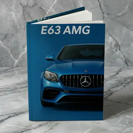 Mercedes Benz E63 AMG Blue Front View