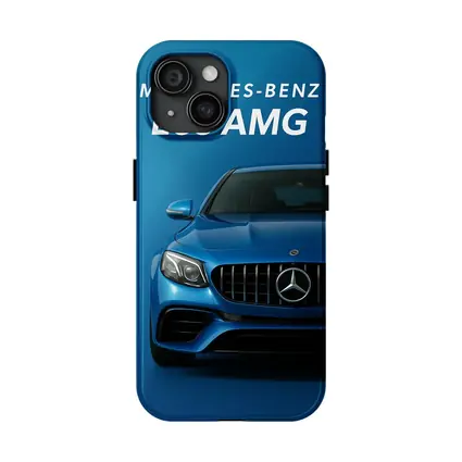 Mercedes Benz E63 AMG Blue Front View