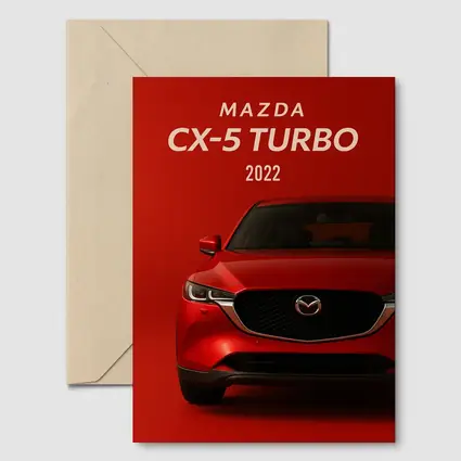 Mazda CX-5 Turbo 2022 Red Background