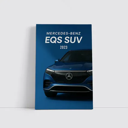 Mercedes Benz EQS SUV Blue Studio