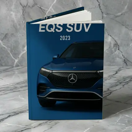 Mercedes Benz EQS SUV Blue Studio