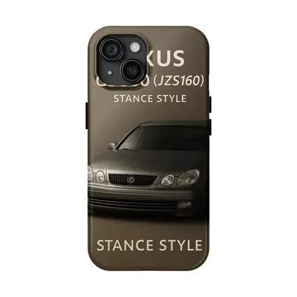 Lexus GS Stance Style Silver Sedan Art