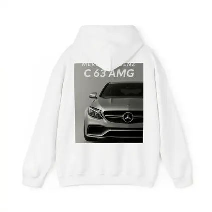 Mercedes Benz C63 AMG Silver Front View
