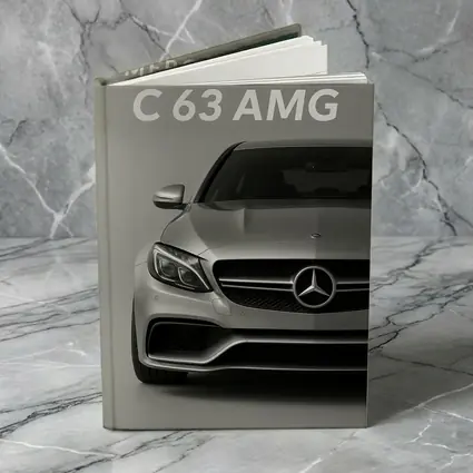 Mercedes Benz C63 AMG Silver Front View