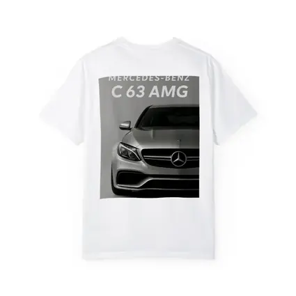 Mercedes Benz C63 AMG Silver Front View