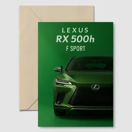 Lexus RX F Sport Green Studio Shot