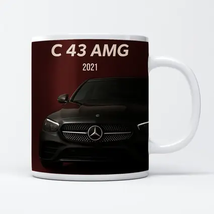 Mercedes Benz C43 AMG Dark Red Background