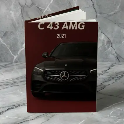 Mercedes Benz C43 AMG Dark Red Background