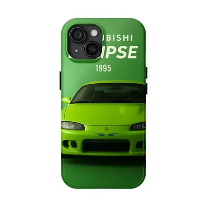 Mitsubishi Eclipse 1995 Green Car Art