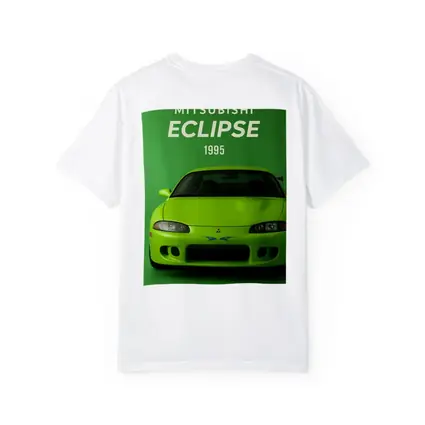 Mitsubishi Eclipse 1995 Green Car Art