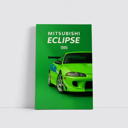Mitsubishi Eclipse 1995 Green Sport Car