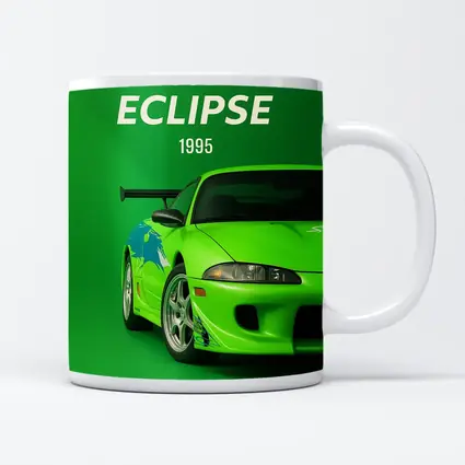 Mitsubishi Eclipse 1995 Green Sport Car