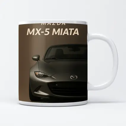 Mazda MX-5 Miata Dark Gray Beige Background