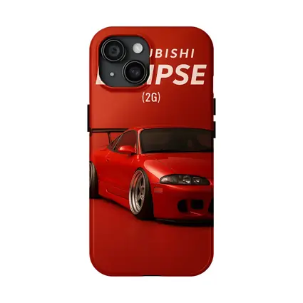 Mitsubishi Eclipse 2G Red Sports Car