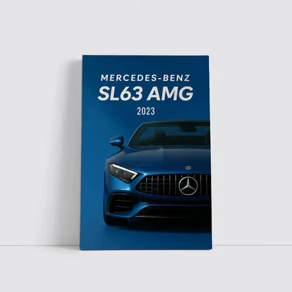 Mercedes Benz SL63 AMG Blue Front View