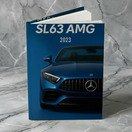 Mercedes Benz SL63 AMG Blue Front View