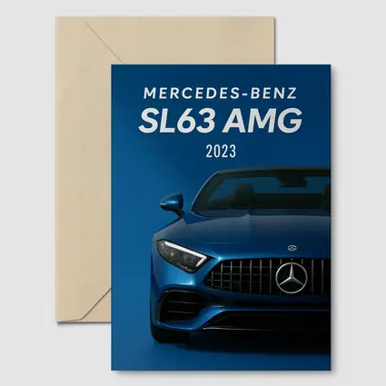 Mercedes Benz SL63 AMG Blue Front View
