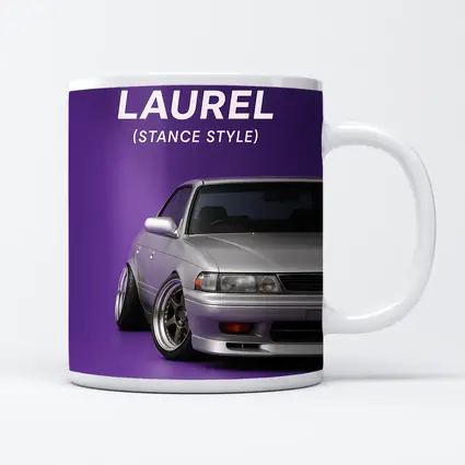 Nissan Laurel Stance Style Purple Background
