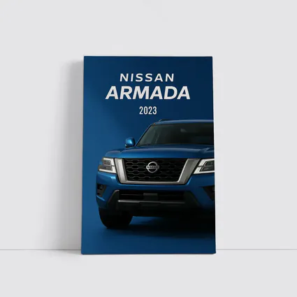 Nissan Armada SUV Blue Studio Shot
