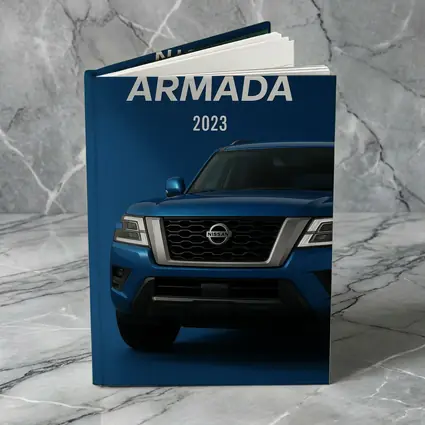 Nissan Armada SUV Blue Studio Shot