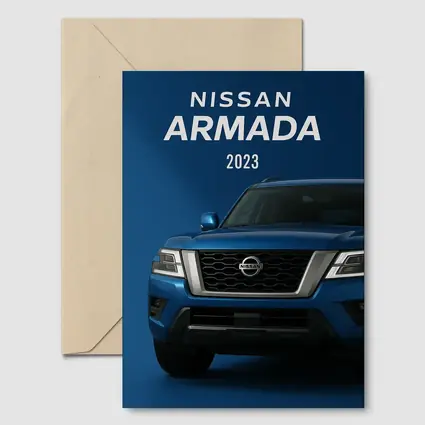 Nissan Armada SUV Blue Studio Shot