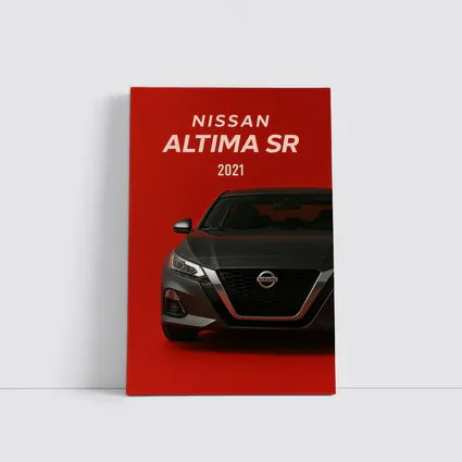 Nissan Altima SR Front View Red Background