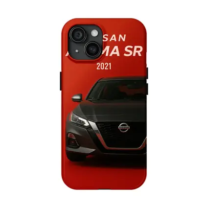 Nissan Altima SR Front View Red Background