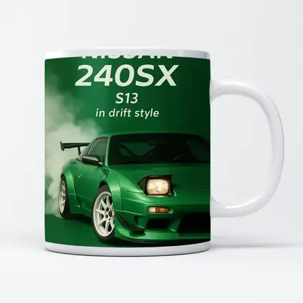 Nissan 240SX S13 Green Drift Style Art