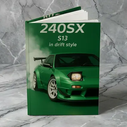 Nissan 240SX S13 Green Drift Style Art