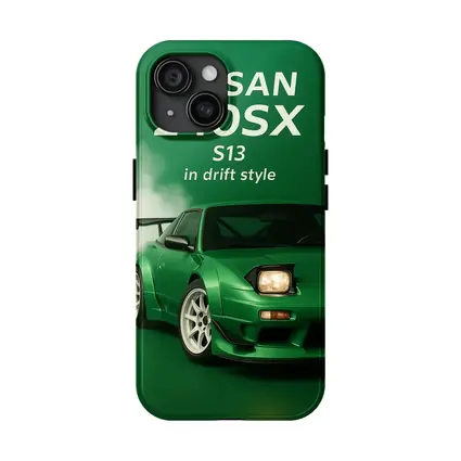 Nissan 240SX S13 Green Drift Style Art