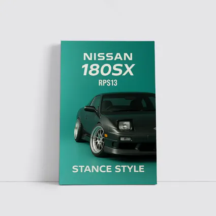 Nissan 180SX RPS13 Stance Style Green