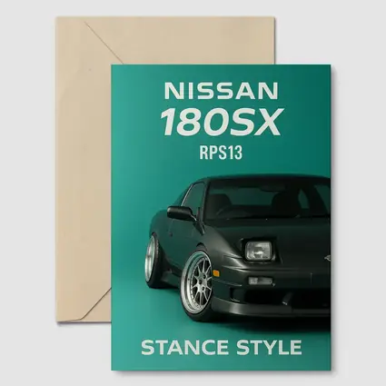 Nissan 180SX RPS13 Stance Style Green