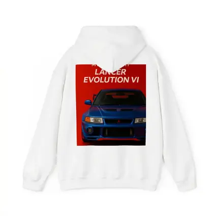 Mitsubishi Lancer Evolution VI Blue Red Background