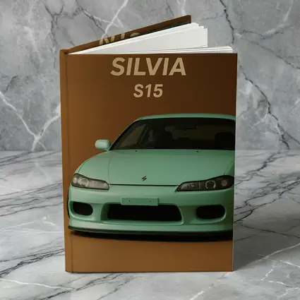 Nissan Silvia S15 Mint Green Brown Background