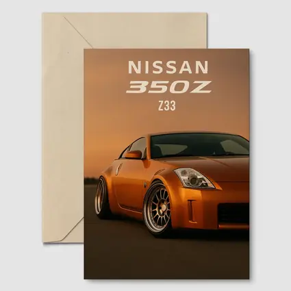 Nissan 350Z Z33 Orange Sunset Sky