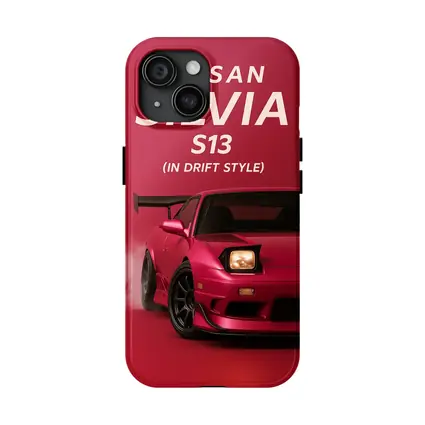 Nissan Silvia S13 Red Drift Style Art