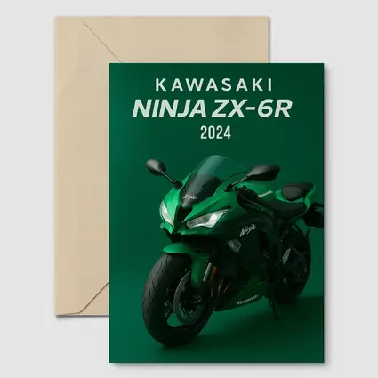Kawasaki Ninja ZX-6R Green Sport Bike